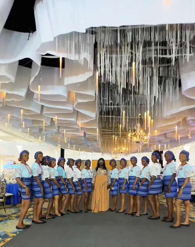 Pleasant Jay event hostesses and ushering team in matching uniforms at a celebration of life